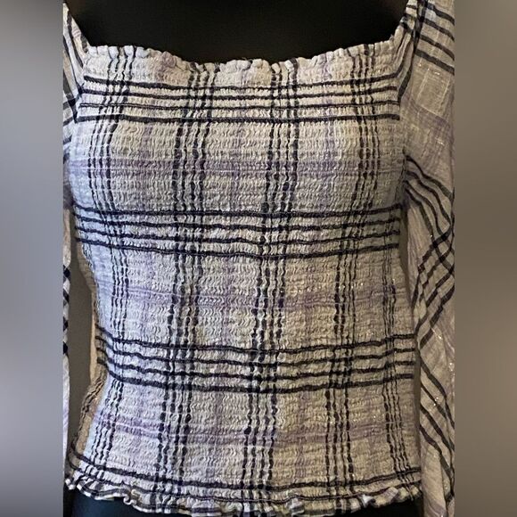 INC International Concepts fitted plaid crop top NWOT juniors size S. - Picture 4 of 10